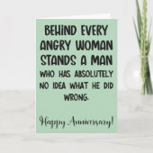 Funny Jubileum Kaart voor vrouw (Voorkant)