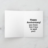 Funny Jubileum Kaart voor zijn spectickles (Binnen)