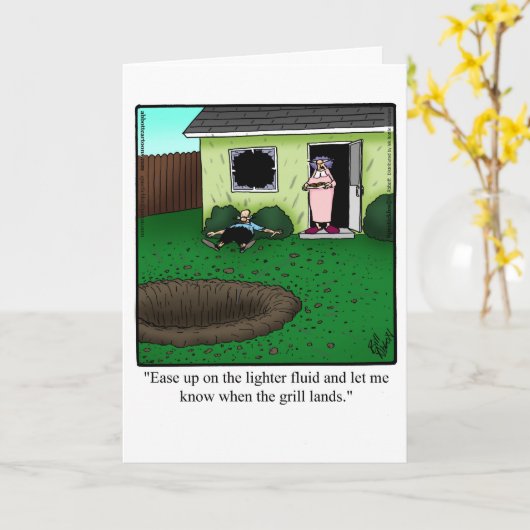 Funny Jubileum Kaart voor zijn spectickles (Gele Bloem)