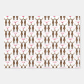 Funny Jubileum Party Cute Moose Custom Inpakpapier Vel (Voorkant)