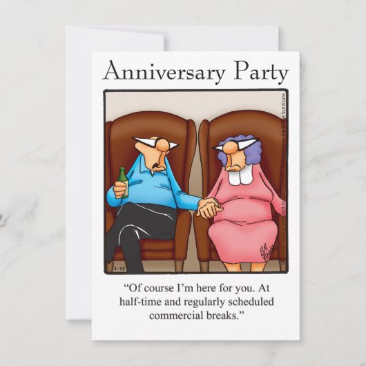 Funny Jubileum Party Invitation "Spectickles" Kaart (Voorkant)