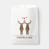Funny Jubileum Party Whimsical Cute Moose Bedankzakje (Voorkant)