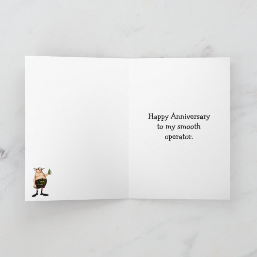 Funny Jubileum Wenskaart Kaart (Binnen)