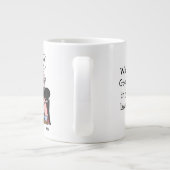 Funny Judge en Doctor Cartoon en Bericht Advocaat Grote Koffiekop (Achterkant)