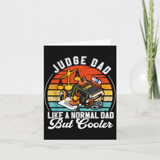 Funny Judge Gift Judge Dad Judge Top Judge Gift Kaart (Voorkant)