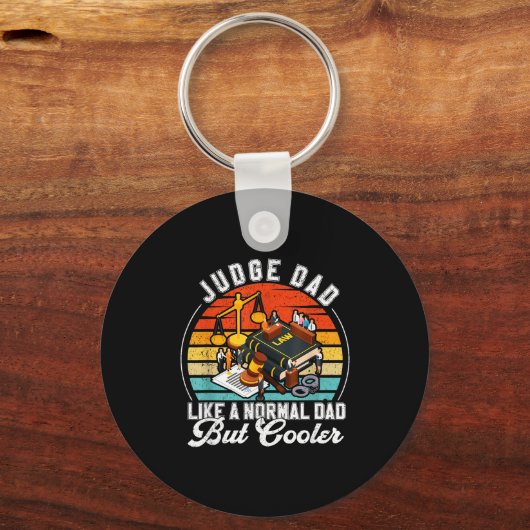Funny Judge Gift Judge Dad Judge Top Judge Gift  Sleutelhanger (Voorkant)