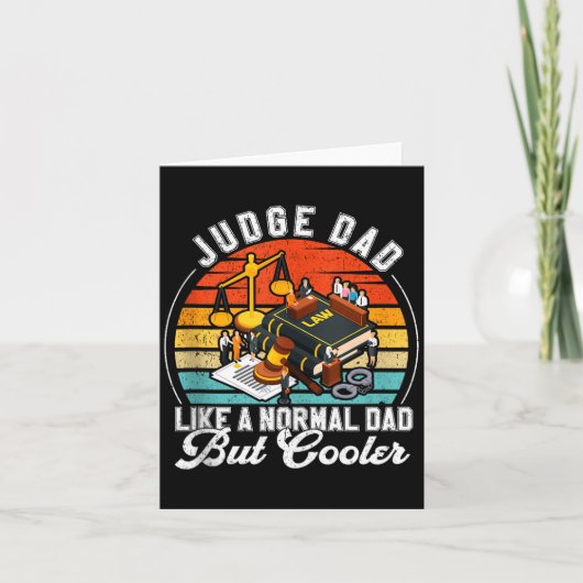 Funny Judge Gift Judge Dad Judge Top Judge Gift Ta Kaart (Voorkant)
