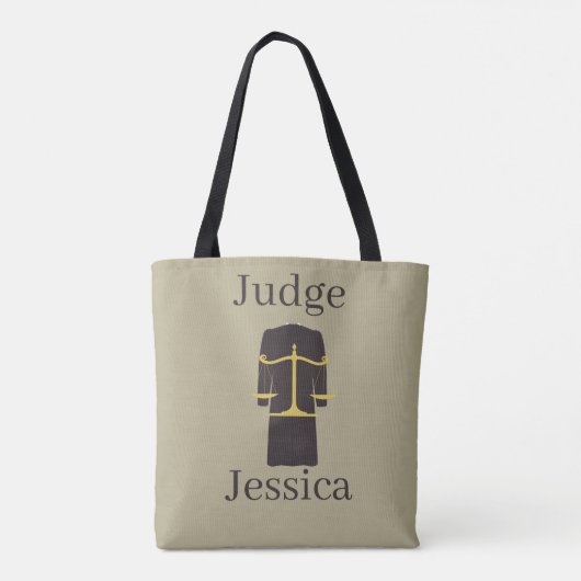 Funny Judge Tote Bag (Achterkant)