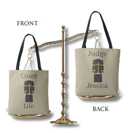 Funny Judge Tote Bag