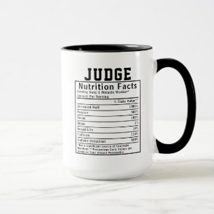 Funny Judge Voedingsfeiten Magistraat Cadeau Mok