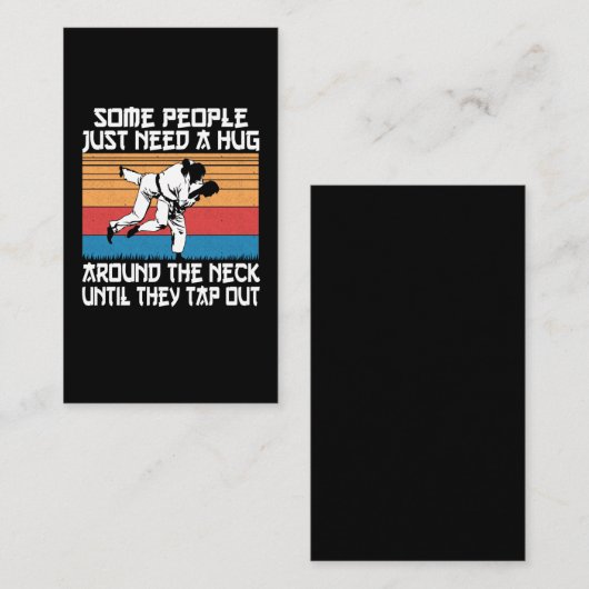 Funny Judo Jiu Jitsu Martial Arts Humor Visitekaartje (Voorkant / Achterkant)