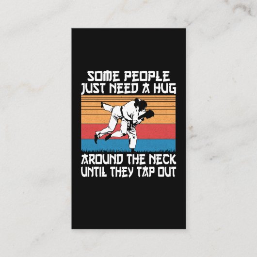 Funny Judo Jiu Jitsu Martial Arts Humor Visitekaartje (Voorkant)