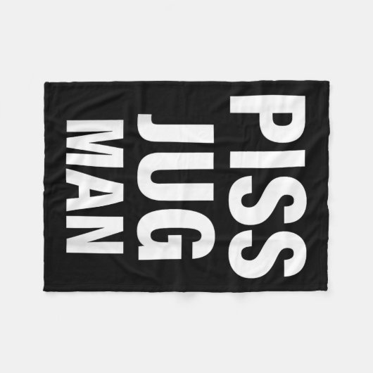 Funny Jug Man Apparel  Fleece Deken (Voorkant (Horizontaal))