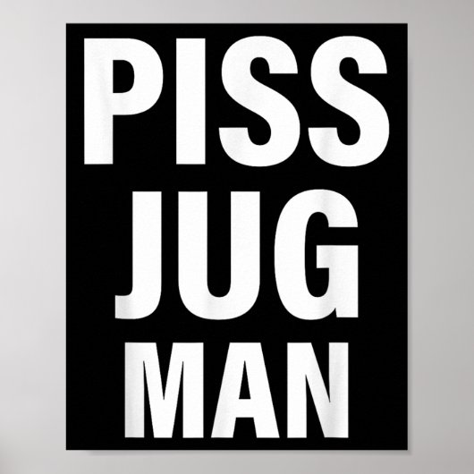 Funny Jug Man Apparel  Poster (Voorkant)