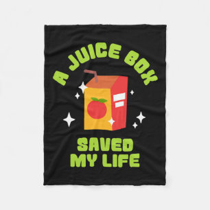 Funny Juice Box redde mijn leven type 1 diabetes Fleece Deken