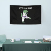 Funny Jujitsu, T-Rex Jiu Jitsu Black Belt cadeaus Spandoek (Beurs)