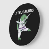 Funny Jujitsu, T-Rex Jiu Jitsu Black Belt giften Grote Klok (Hoek)