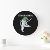 Funny Jujitsu, T-Rex Jiu Jitsu Black Belt giften Grote Klok (Huis)