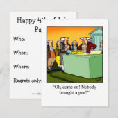 Funny Juli 4th Partij Uitnodigingen (Voorkant / Achterkant)