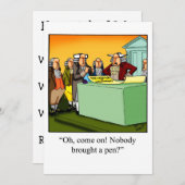 Funny Juli 4th Partij Uitnodigingen (Voorkant / Achterkant)