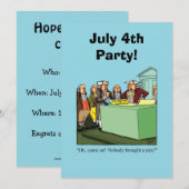 Funny Juli Vierde Partij Uitnodigingen (Voorkant / Achterkant)
