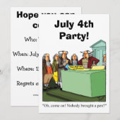 Funny Juli Vierde Partij Uitnodigingen (Voorkant / Achterkant)