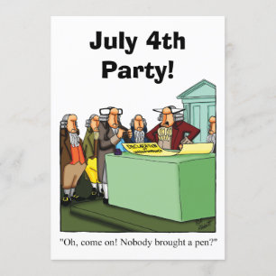 Funny Juli Vierde Partij Uitnodigingen