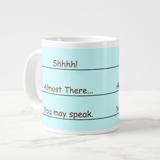 Funny Jumbo Coffee Wake Up Mok (Links)