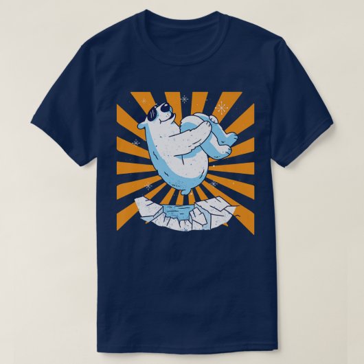 Funny Jumping Polar Beer Premium T-shirt (Design voorkant)