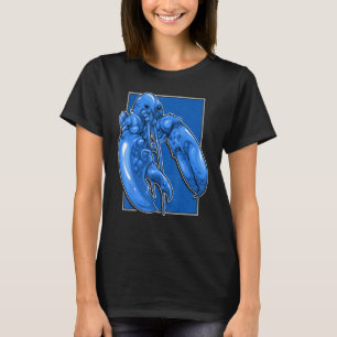 Funny Jumpscare Lobster Meme Blue Crustacean T-shirt