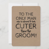 Funny Junior Groomsman proposal Kaart (Voorkant)