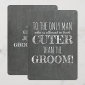 Funny Junior Groomsman proposal Kaart (Voorkant / Achterkant)