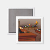 Funny Jury Duty Humor Magnet Kousen Stuffer (Voorkant / Achterkant)
