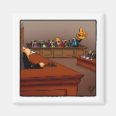 Funny Jury Duty Humor Magnet Kousen Stuffer (Voorkant)