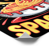 Funny Just A Boy Who Loves Spaghetti  Poster (Hoek)