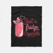Funny Just A Fridge Cigarette Coquette Nk Bow Fleece Deken (Voorkant)
