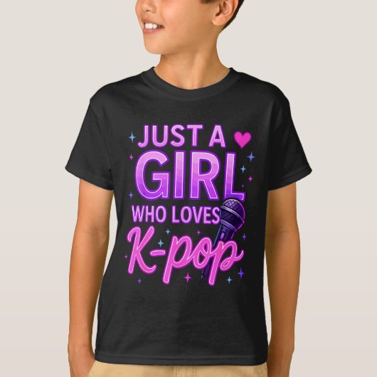 Funny Just A Girl Who Loves K-p T-shirt (Voorkant)