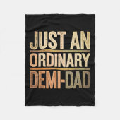 Funny Just An Ordinary Demi Dad Daughter Father's  Fleece Deken (Voorkant)