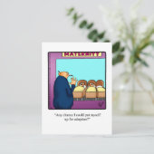 Funny Just for Laughs Briefkaart (Staand voorkant)