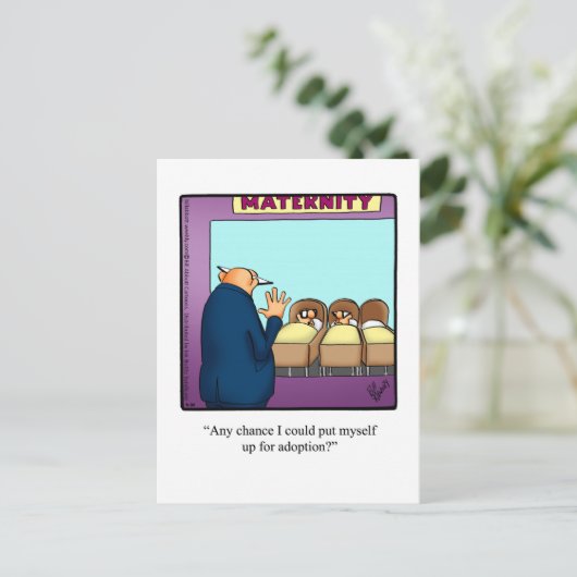 Funny Just for Laughs Briefkaart (Staand voorkant)