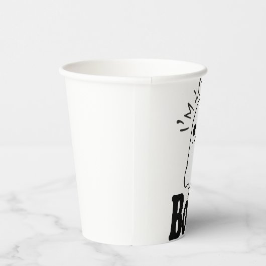 Funny Just here for the Boos, Halloween Papieren Bekers (Rechts)