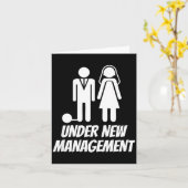 Funny Just Married , Fun Newlywed Gag For Men  Kaart (Gele Bloem)