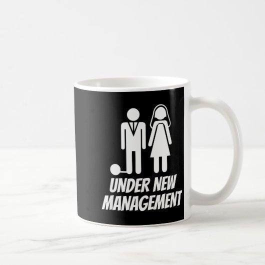 Funny Just Married , Fun Newlywed Gag For Men Koffiemok (Rechts)