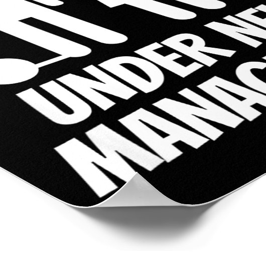 Funny Just Married , Fun Newlywed Gag For Men Poster (Hoek)