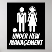 Funny Just Married , Fun Newlywed Gag For Men Poster (Voorkant)
