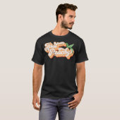 Funny Just Peachy Retro 70s Georgia Peaches Summer T-shirt (Voorkant volledig)