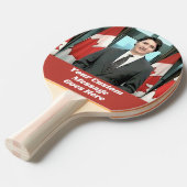Funny Justin Trudeau Custom Message Canada Politic Tafeltennisbatje (Voorkant Gekanteld)