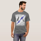 Funny k9 Unit Dog handler politie humor Lighting T-shirt (Voorkant volledig)