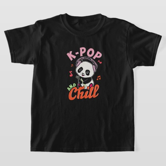 Funny K-Pop en Chill Shirt - Cute Anime Panda T's (Laagn)