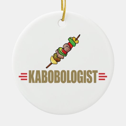 Funny Kabob Keramisch Ornament (Voorkant)